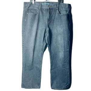 Perry Ellis Men's Blue Dark Wash Straight Leg Denim Jeans Size 40X30